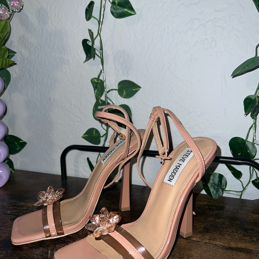 Steve Madden Blush Floral Heels